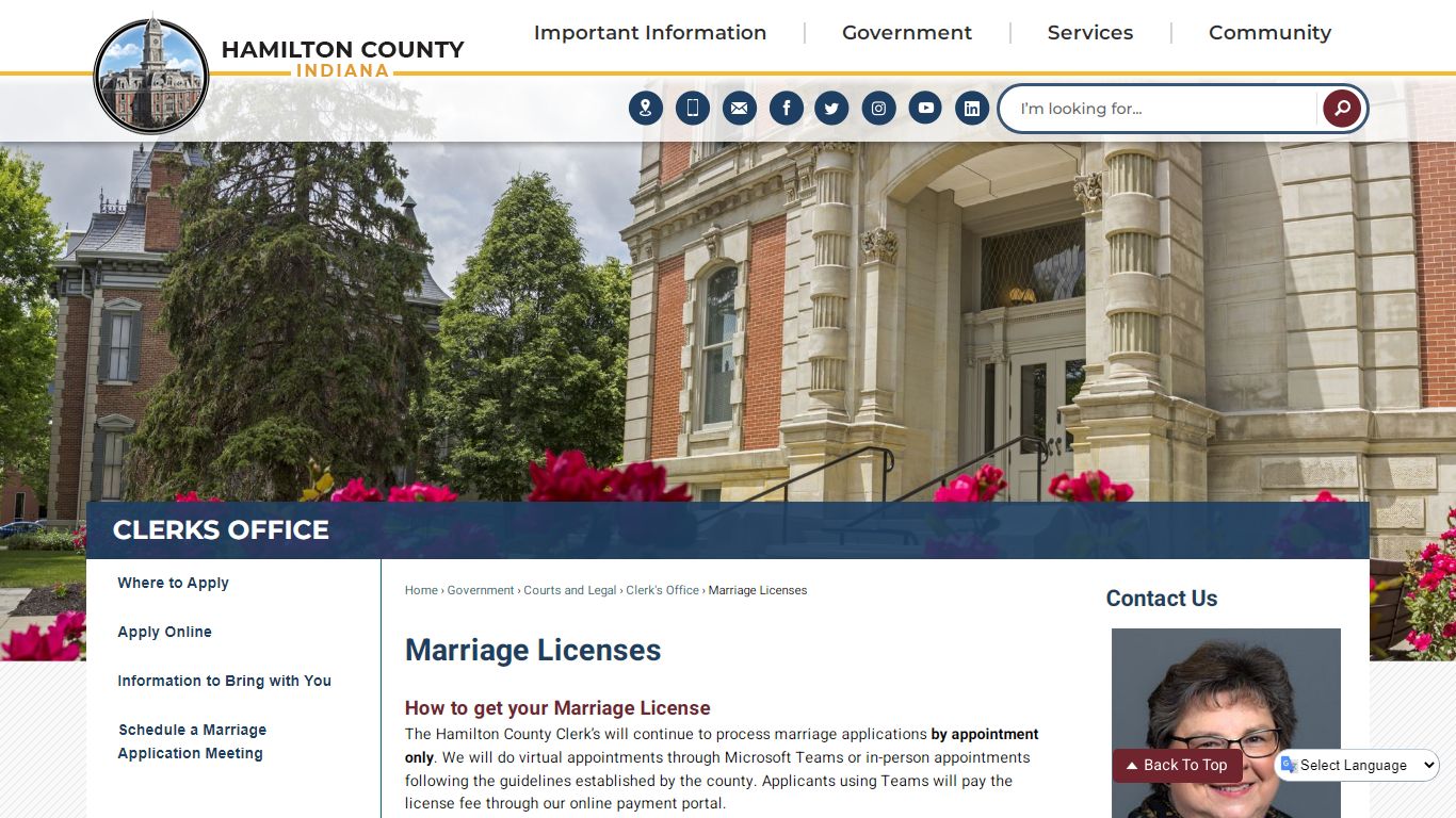 Marriage Licenses | Hamilton County, IN